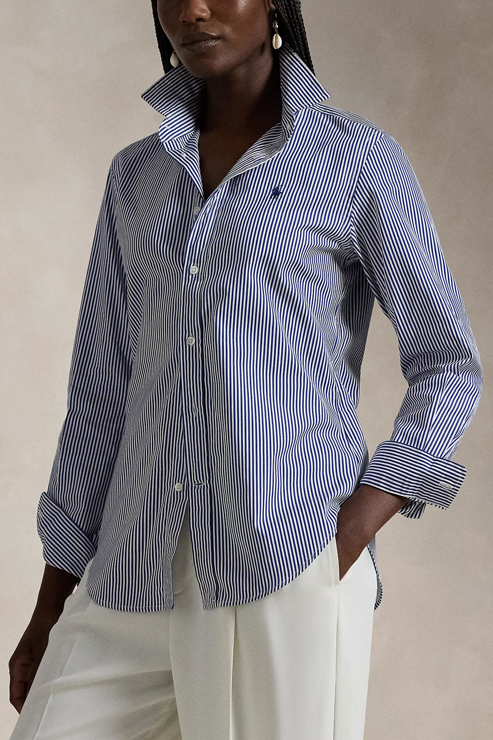 POLO RALPH LAUREN Camicia in cotone a righe Slim-Fit Uncategorized POLO RALPH LAUREN