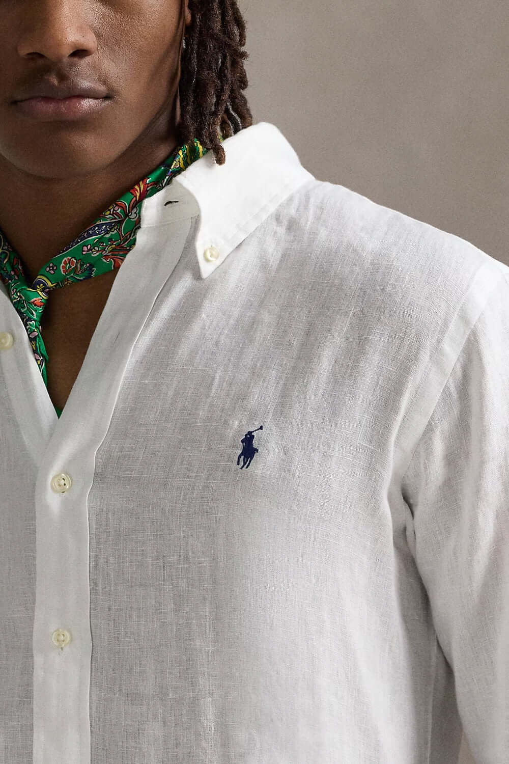 POLO RALPH LAUREN Camicia in lino Custom-Fit Uncategorized POLO RALPH LAUREN