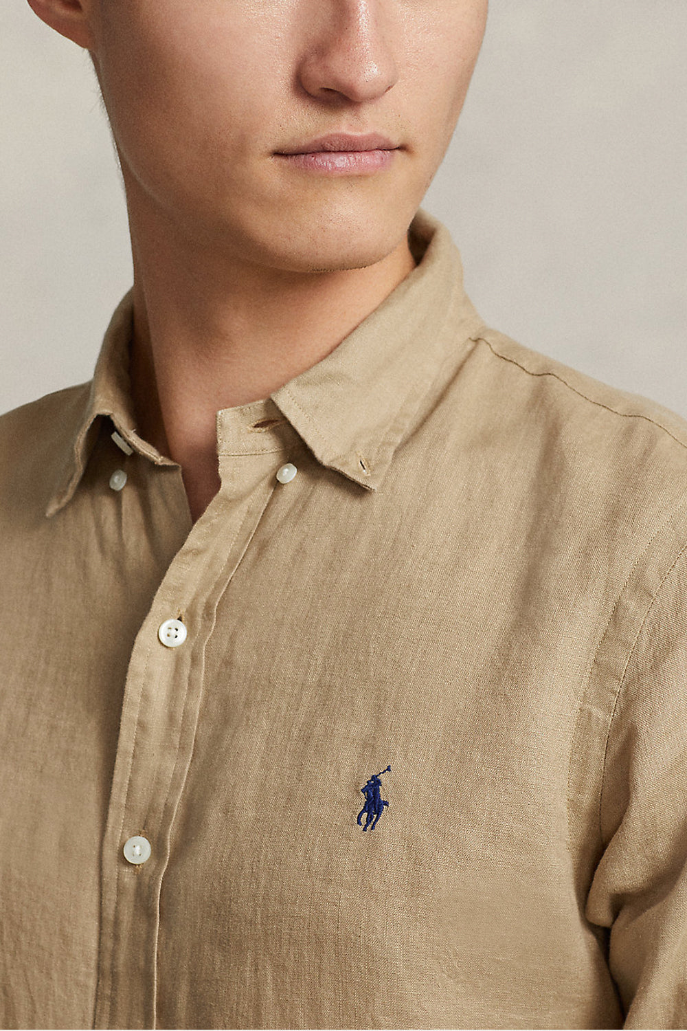 POLO RALPH LAUREN Camicia in lino Slim-Fit