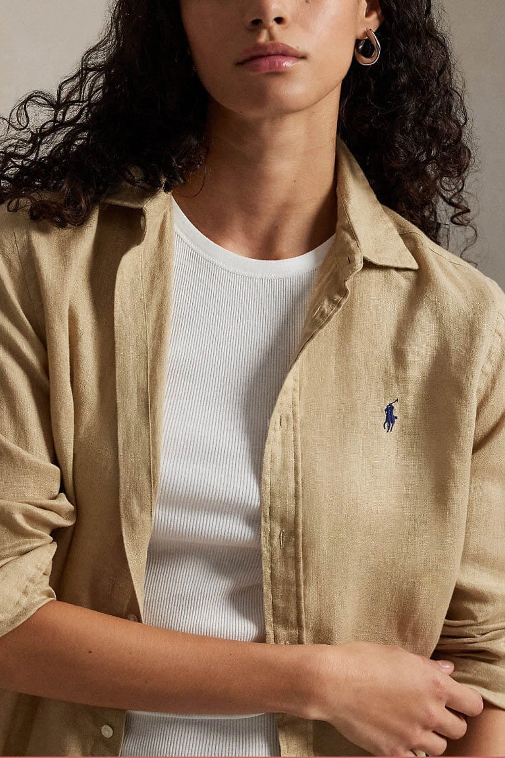 POLO RALPH LAUREN Camicia in lino oversize
