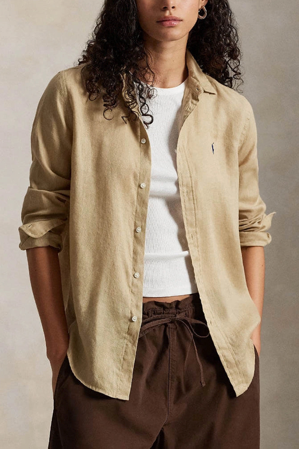 POLO RALPH LAUREN Camicia in lino oversize