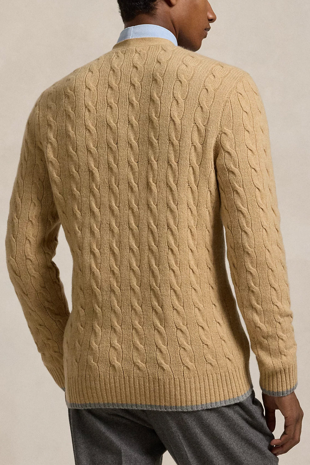 POLO RALPH LAUREN Cardigan a trecce in lana e cashmere Uncategorized POLO RALPH LAUREN
