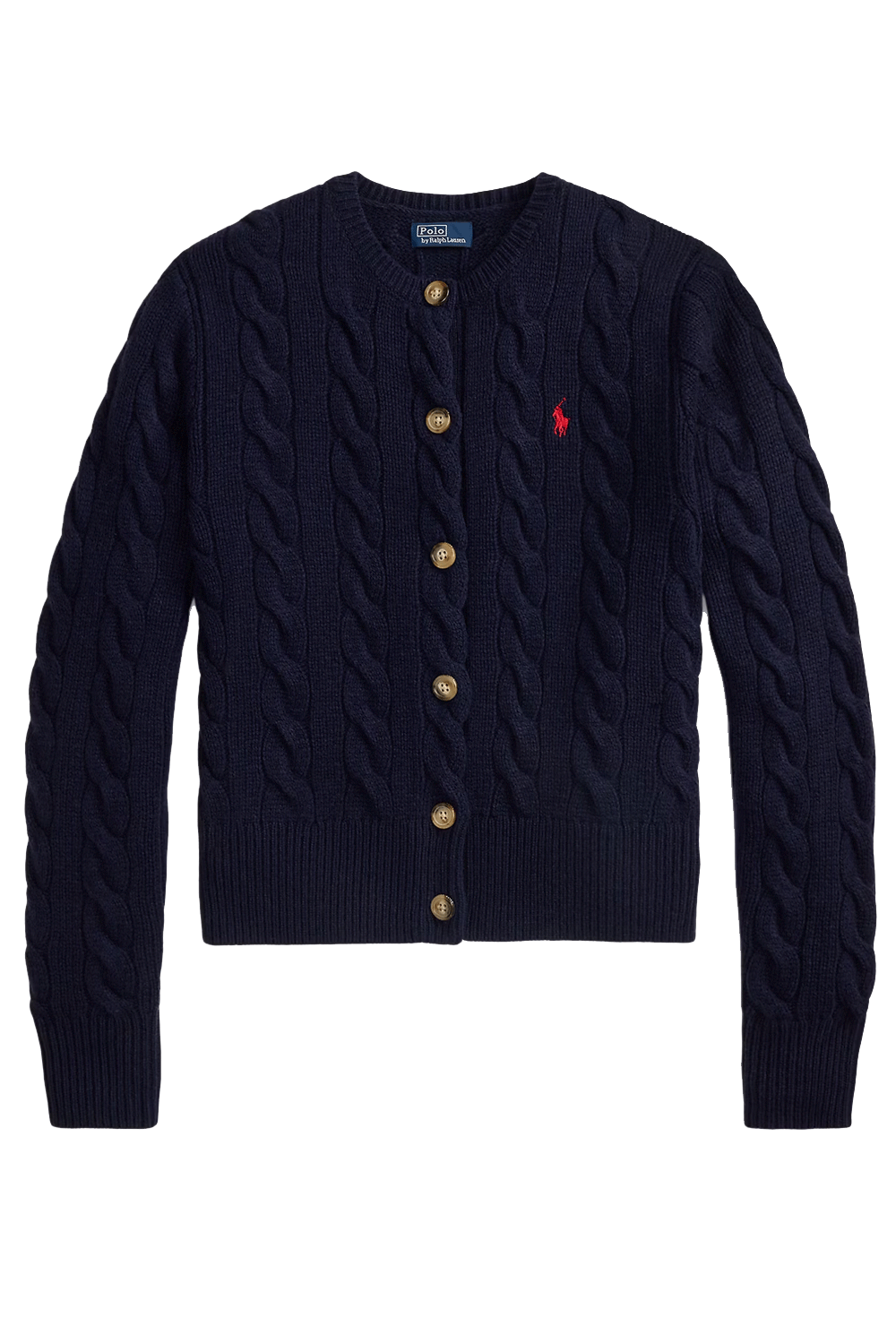 POLO RALPH LAUREN Cardigan a trecce in lana e cashmere