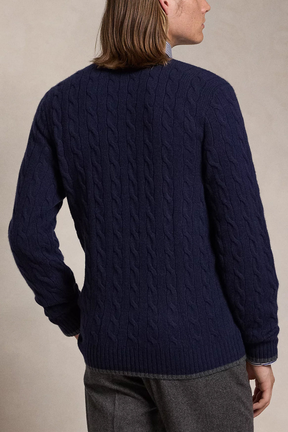 POLO RALPH LAUREN Cardigan a trecce in lana e cashmere Uncategorized POLO RALPH LAUREN