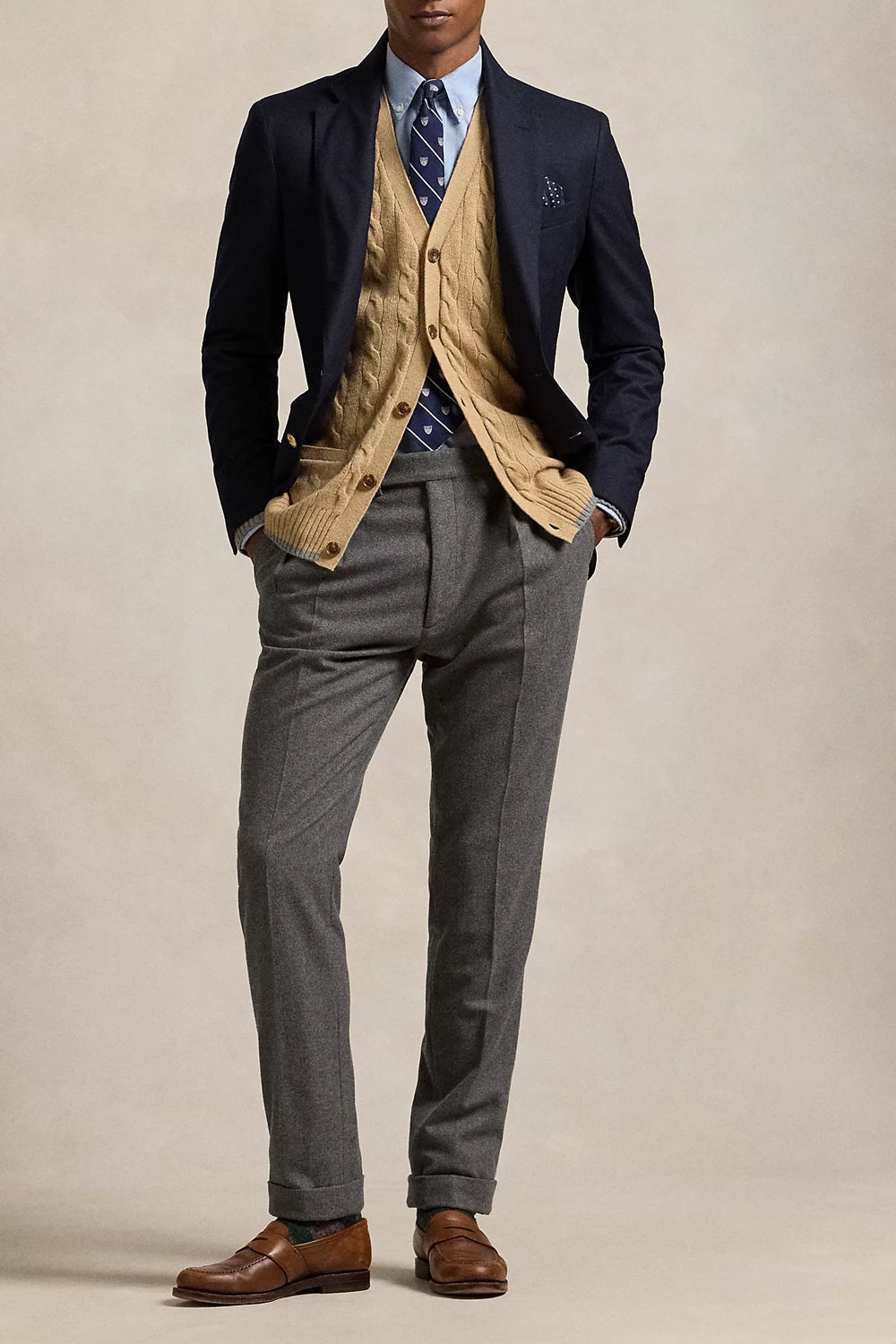 POLO RALPH LAUREN Cardigan a trecce in lana e cashmere Uncategorized POLO RALPH LAUREN