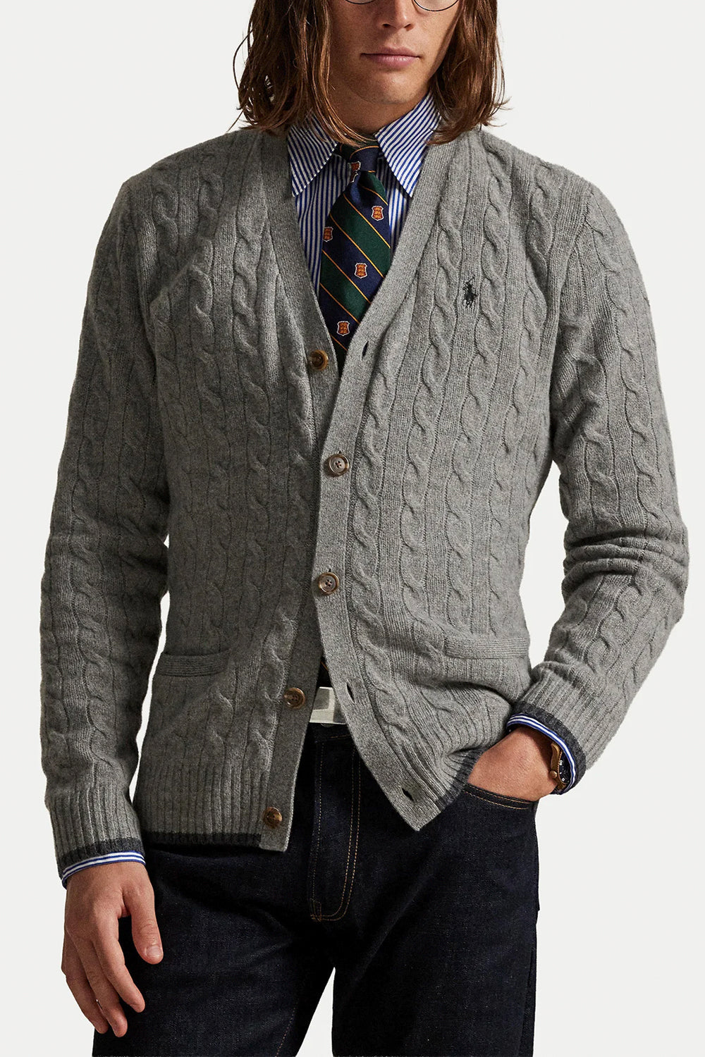 POLO RALPH LAUREN Cardigan in lana con bottoni