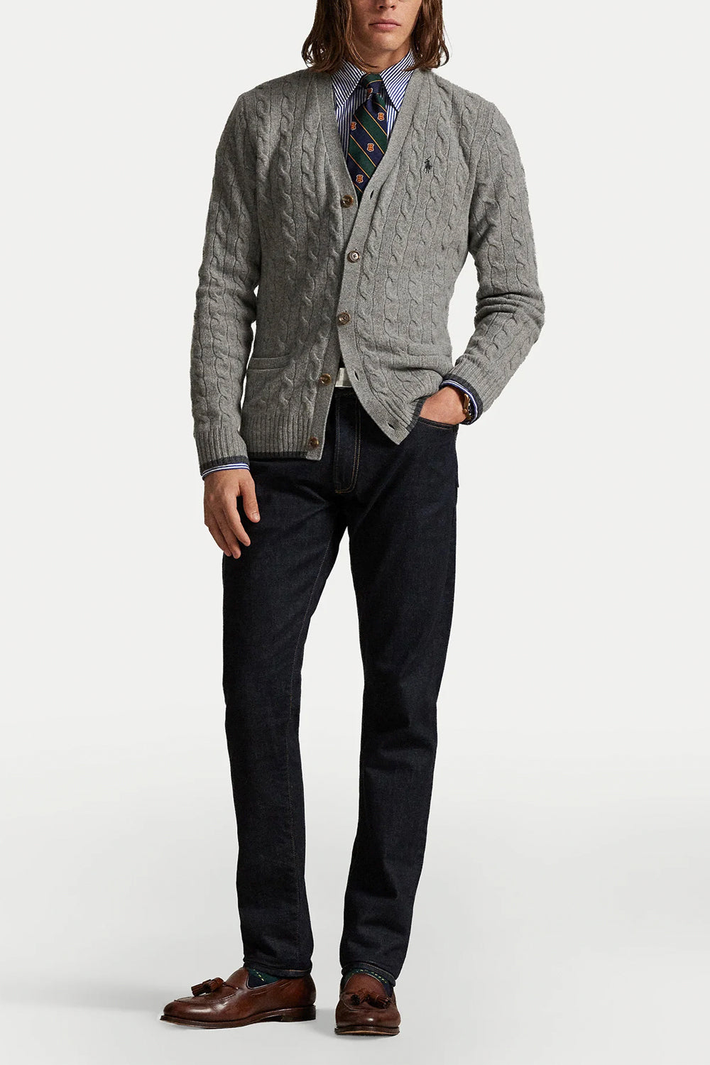 POLO RALPH LAUREN Cardigan in lana con bottoni