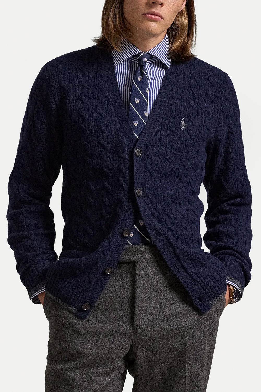 POLO RALPH LAUREN Cardigan in lana con bottoni