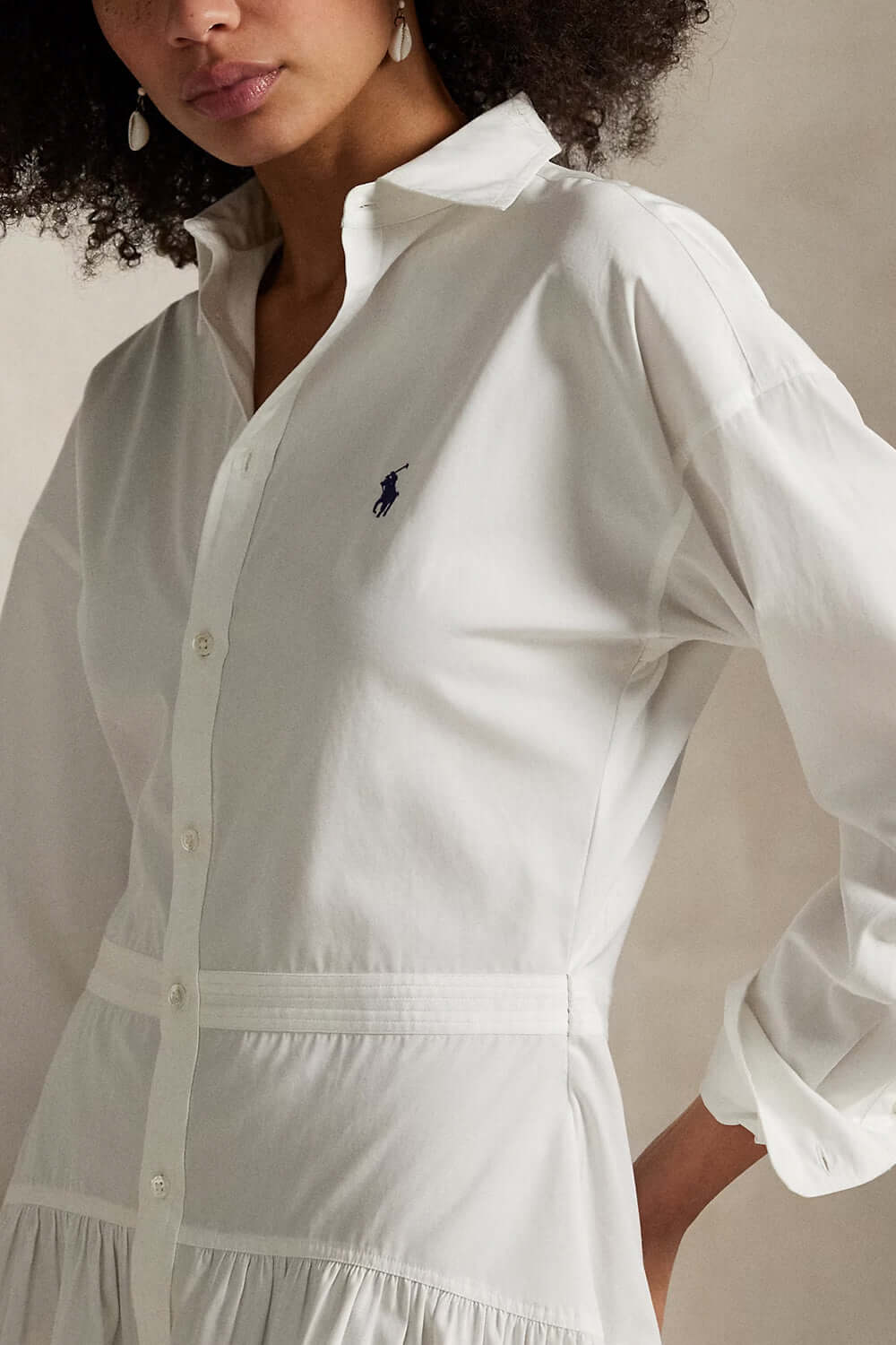 POLO RALPH LAUREN Chemisier a pannelli in popeline