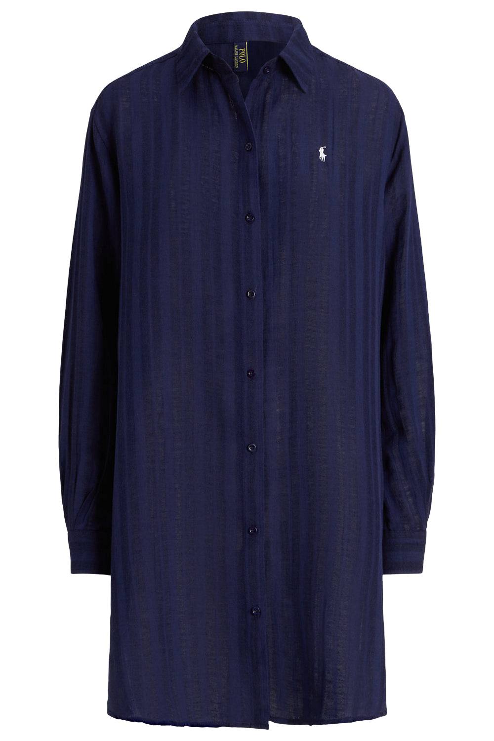 POLO RALPH LAUREN Copricostume a camicia in lino e cotone POLO RALPH LAUREN
