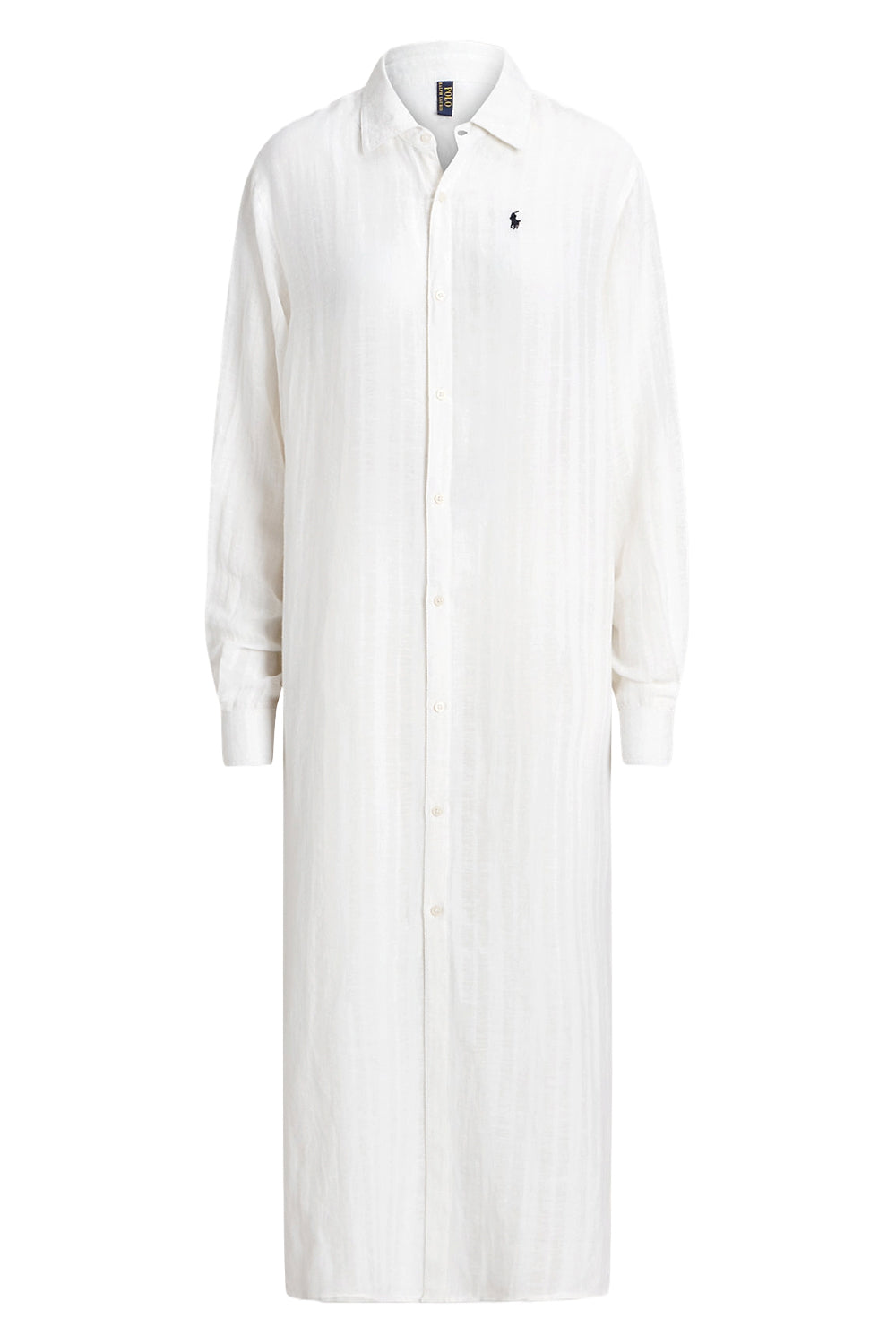 Polo Ralph Lauren Chemisier Lino POLO RALPH LAUREN Linen And Cotton Shirt Dress 21364379-WHITE Polo Ralph Lauren Chemisier Lino POLO RALPH LAUREN Linen And Cotton Shirt Dress 21364379-WHITE