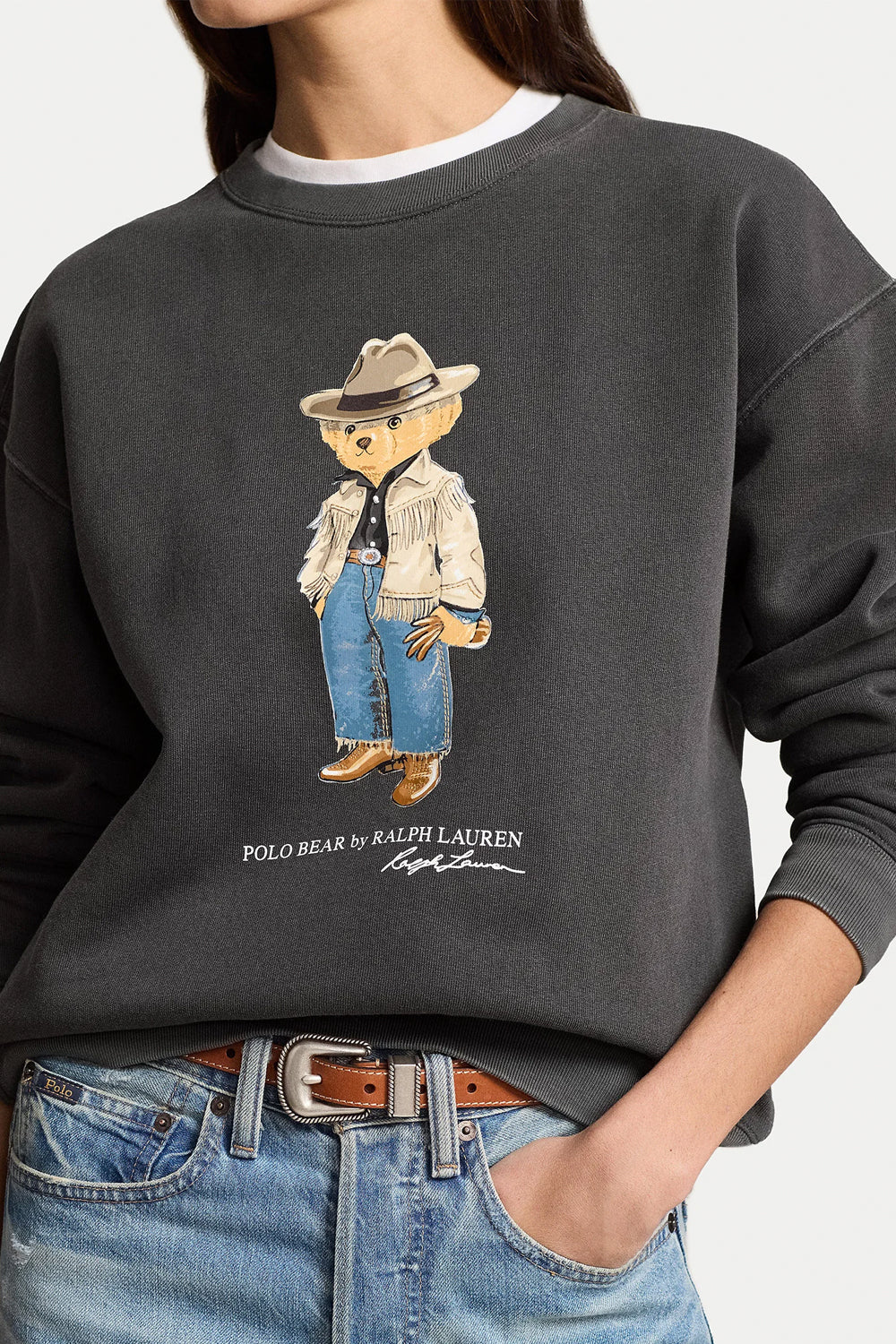 POLO RALPH LAUREN Felpa Polo Bear in cotone girocollo Uncategorized POLO RALPH LAUREN