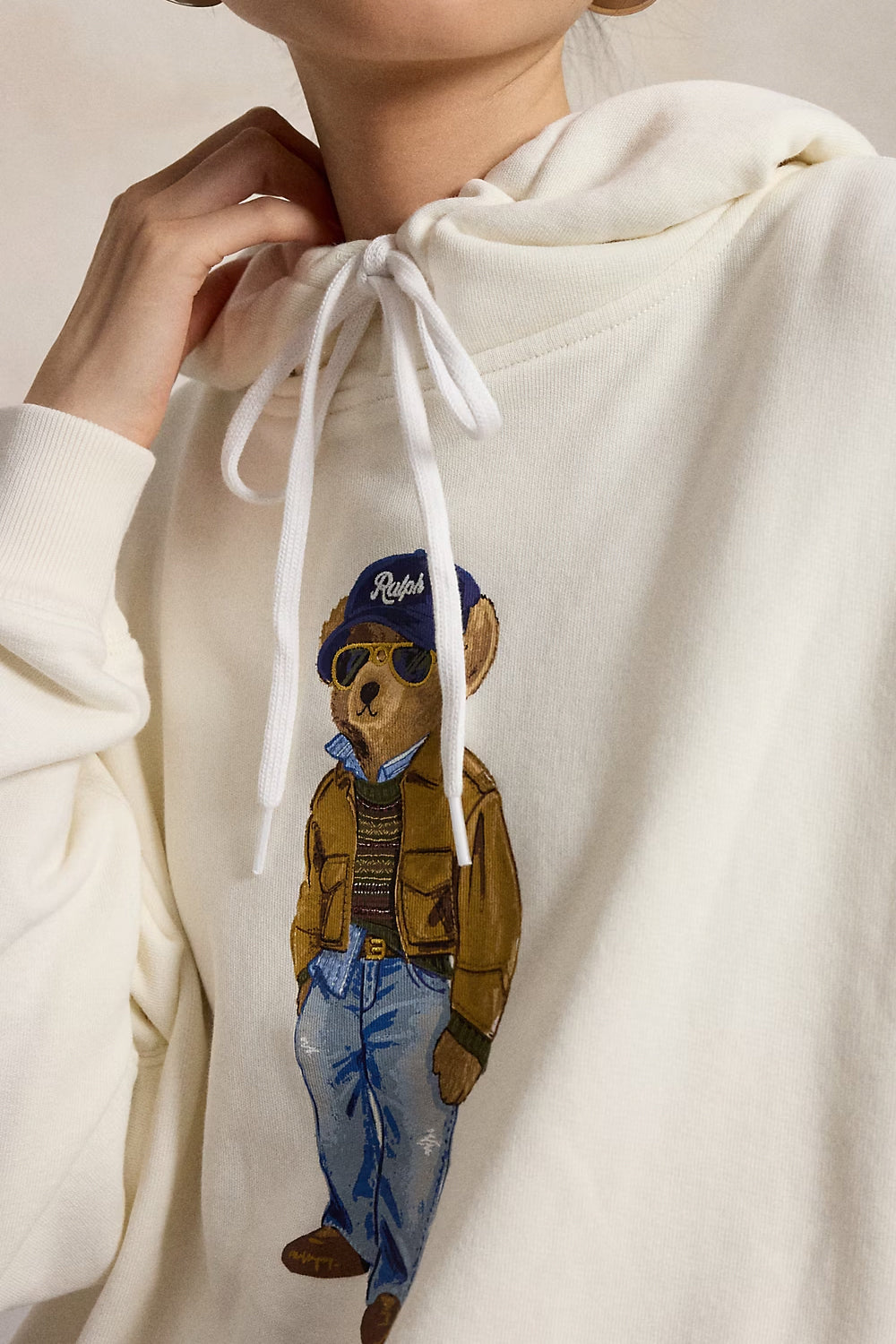 POLO RALPH LAUREN Felpa con cappuccio Polo Bear leggera