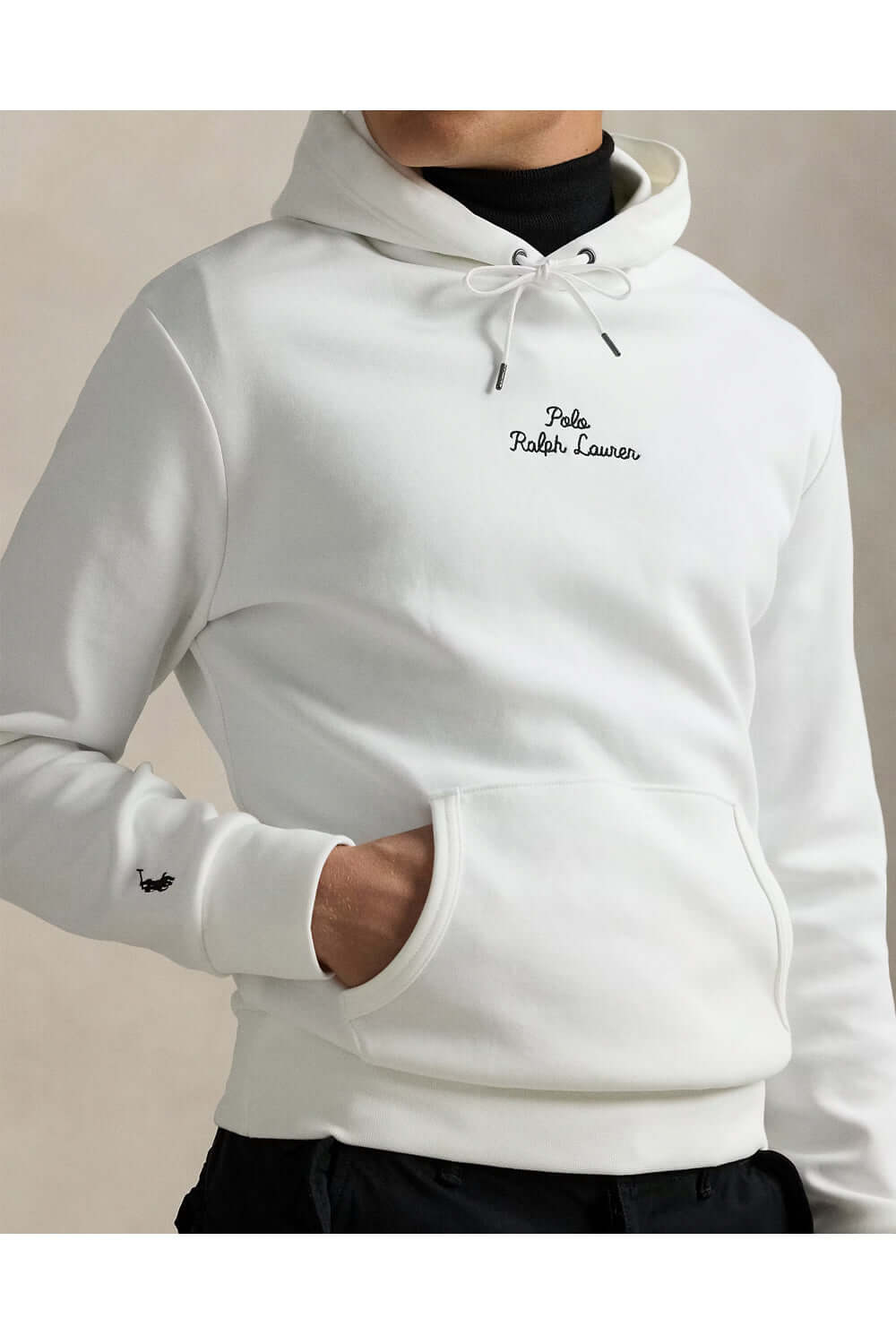 POLO RALPH LAUREN Felpa con cappuccio a maglia doppia