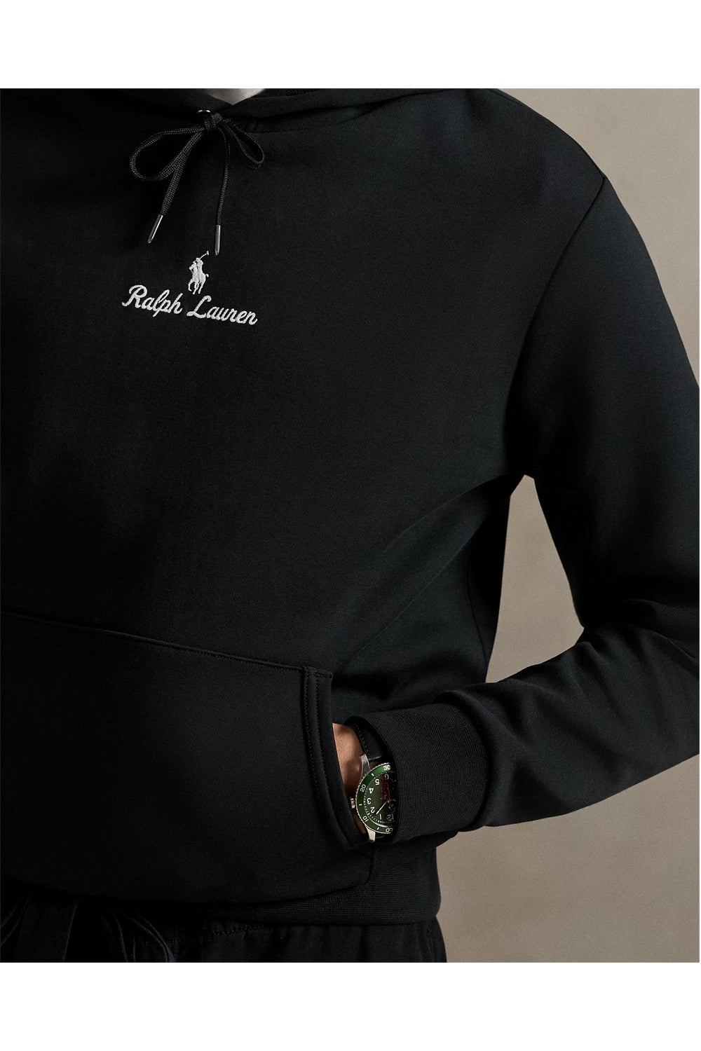 POLO RALPH LAUREN Felpa con cappuccio a maglia doppia