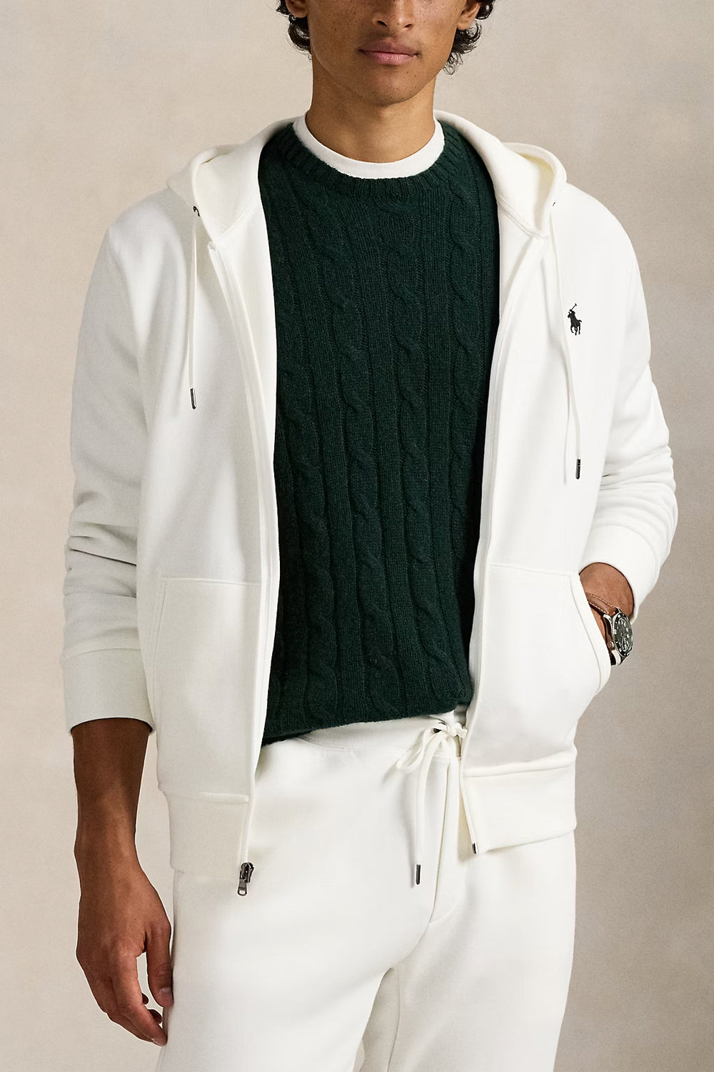POLO RALPH LAUREN Felpa con cappuccio e cerniera