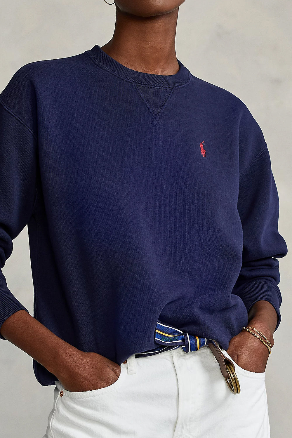 POLO RALPH LAUREN Felpa in cotone girocollo