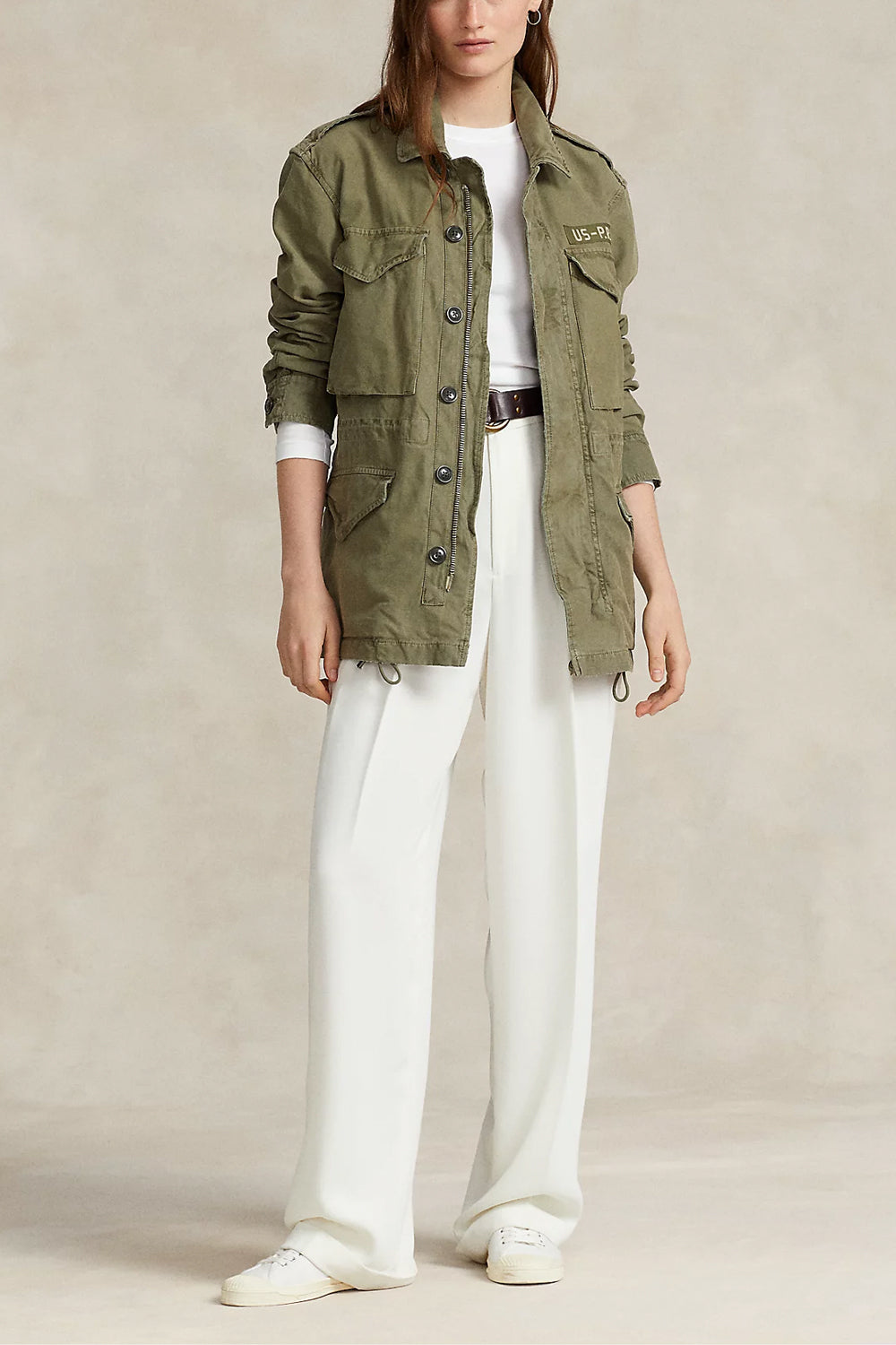 POLO RALPH LAUREN Giacca militare in twill spezzato POLO RALPH LAUREN