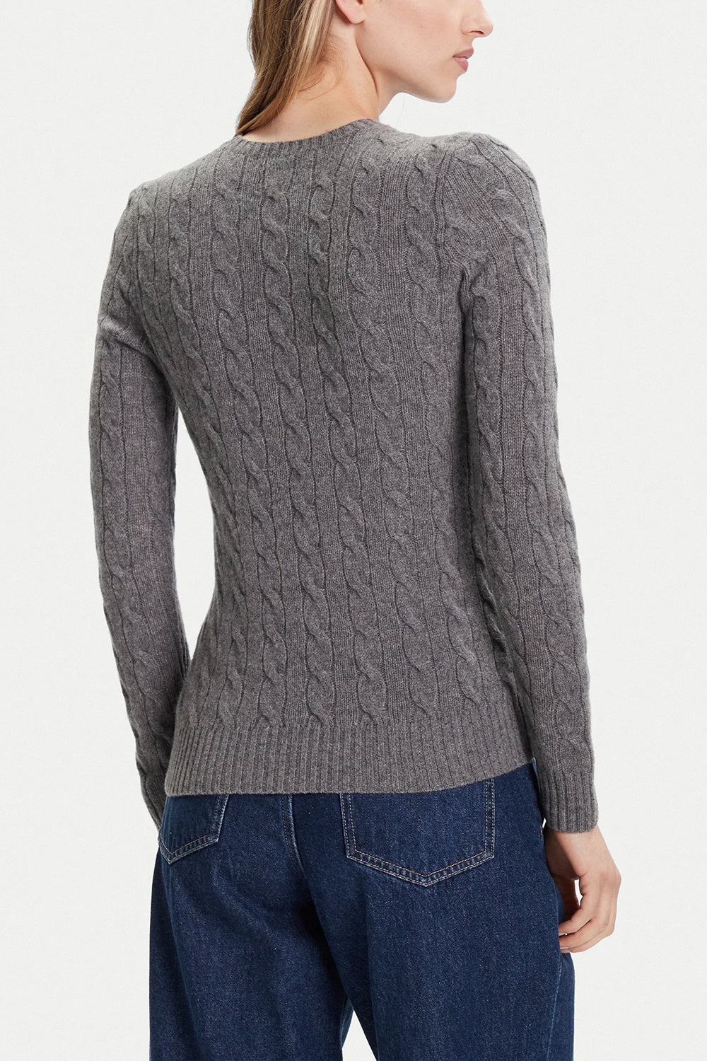 POLO RALPH LAUREN Girocollo in lana e cashmere a trecce