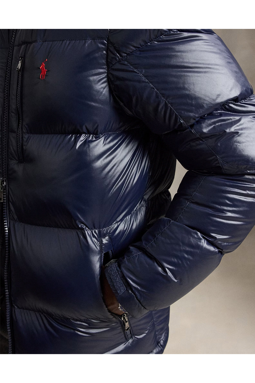 POLO RALPH LAUREN Giubbotto piumino Gorham lucido