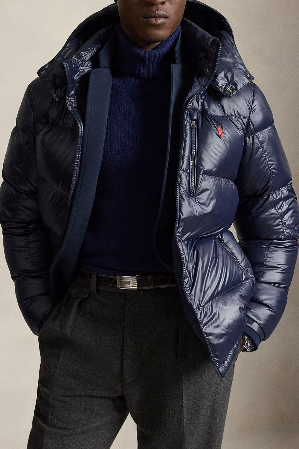 POLO RALPH LAUREN Giubbotto piumino Gorham lucido