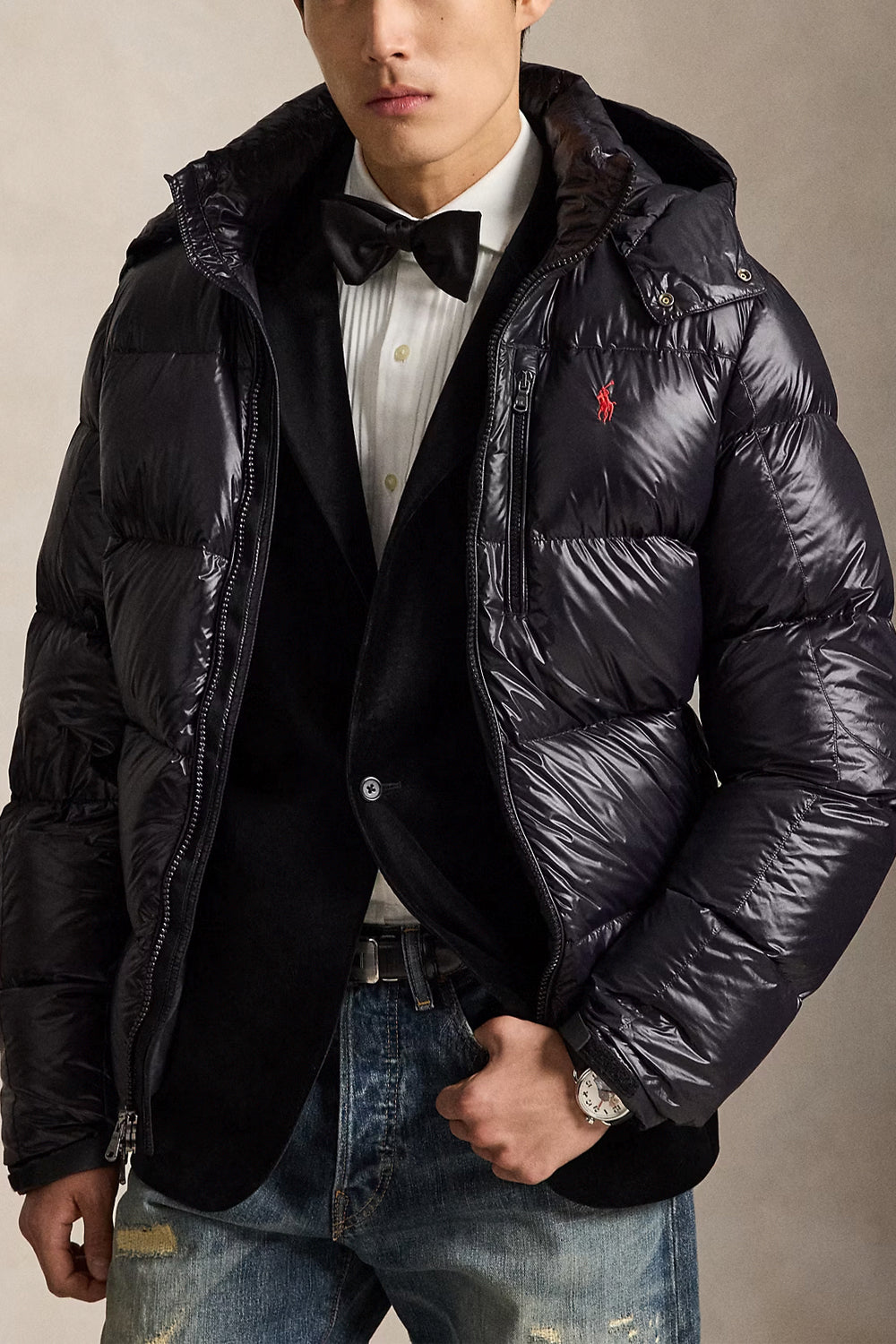 POLO RALPH LAUREN Giubbotto piumino Gorham lucido