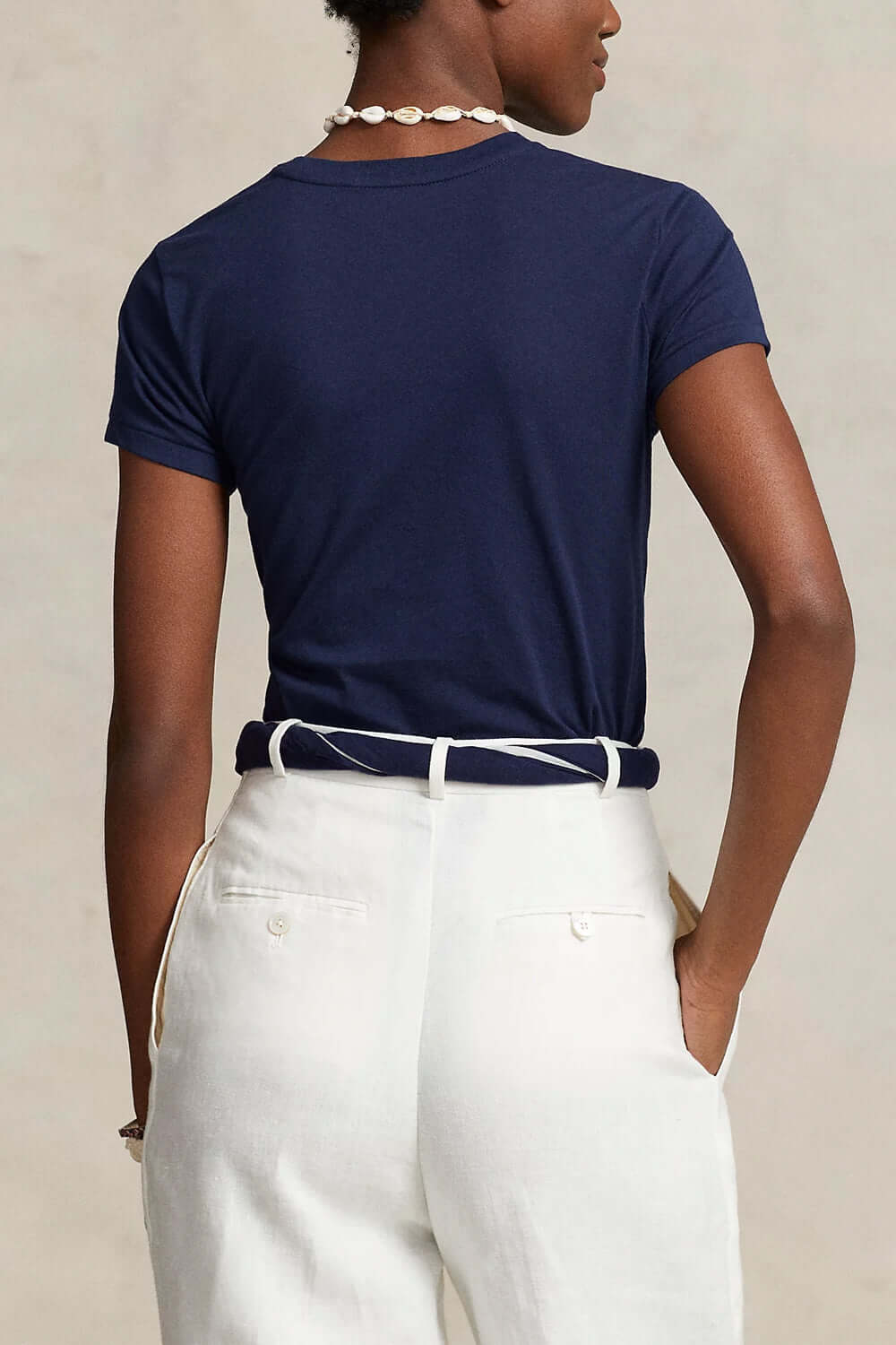 POLO RALPH LAUREN Maglietta girocollo in jersey di cotone