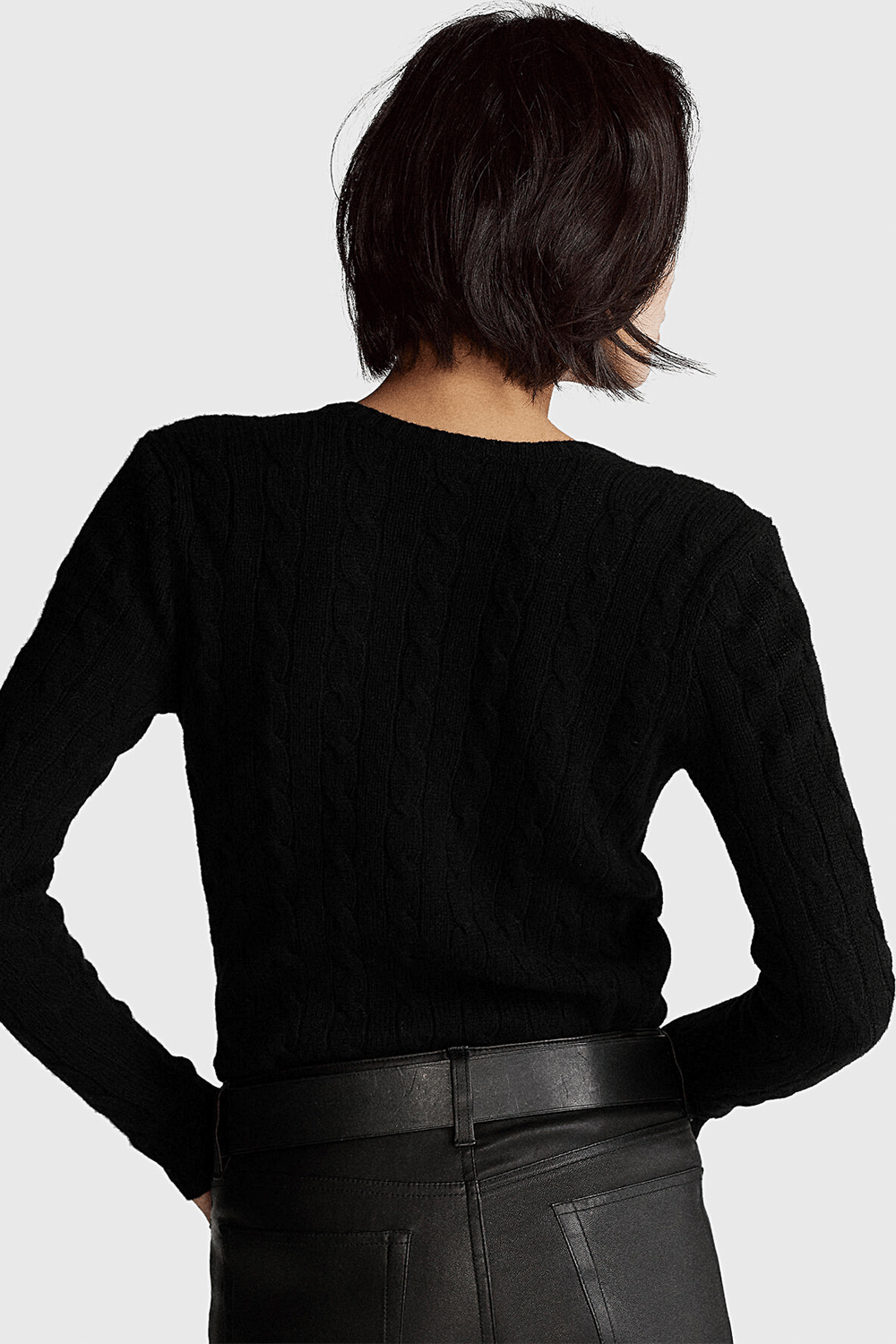 POLO RALPH LAUREN Maglia Kimberly a trecce in lana e cashmere
