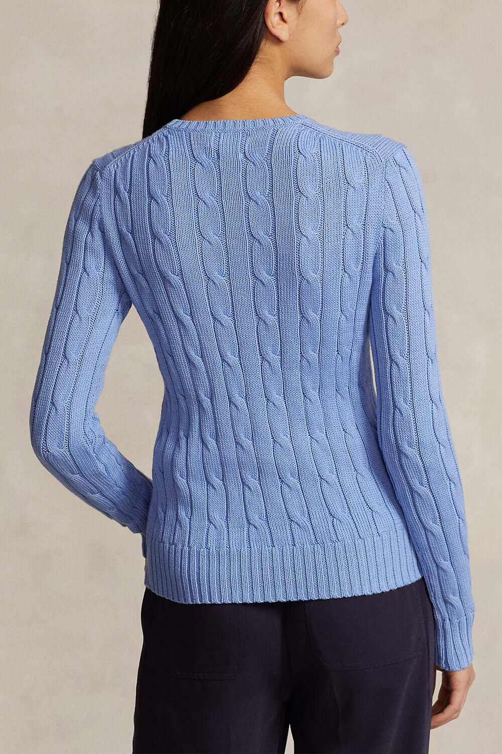 POLO RALPH LAUREN Maglia a girocollo in cotone a trecce Uncategorized POLO RALPH LAUREN
