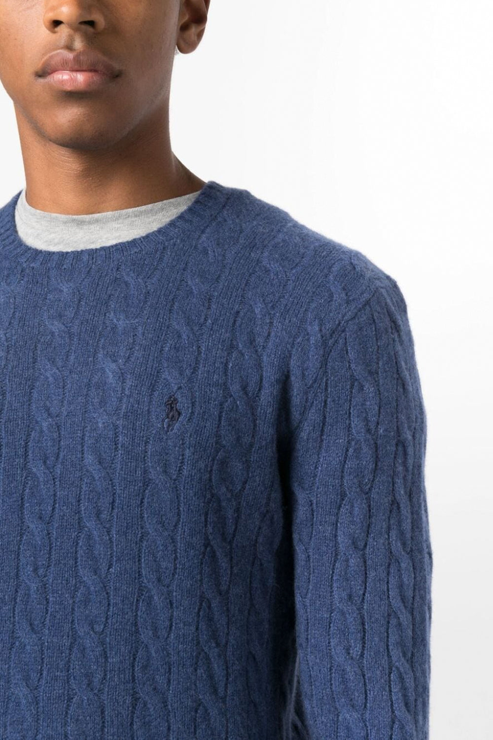 POLO RALPH LAUREN Maglia a trecce in lana e cashmere