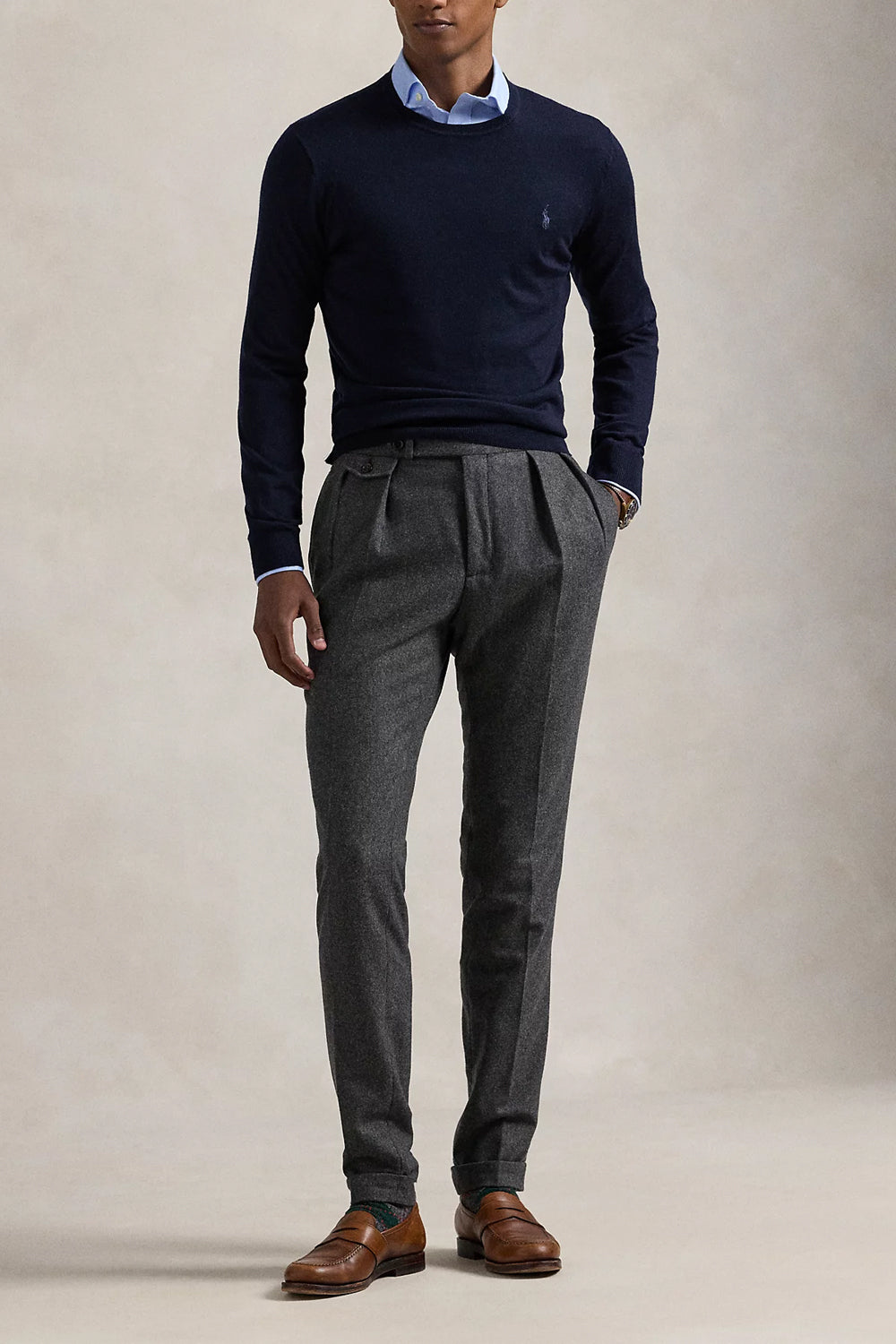 POLO RALPH LAUREN Maglia girocollo lana lavabile Slim-Fit Uncategorized POLO RALPH LAUREN