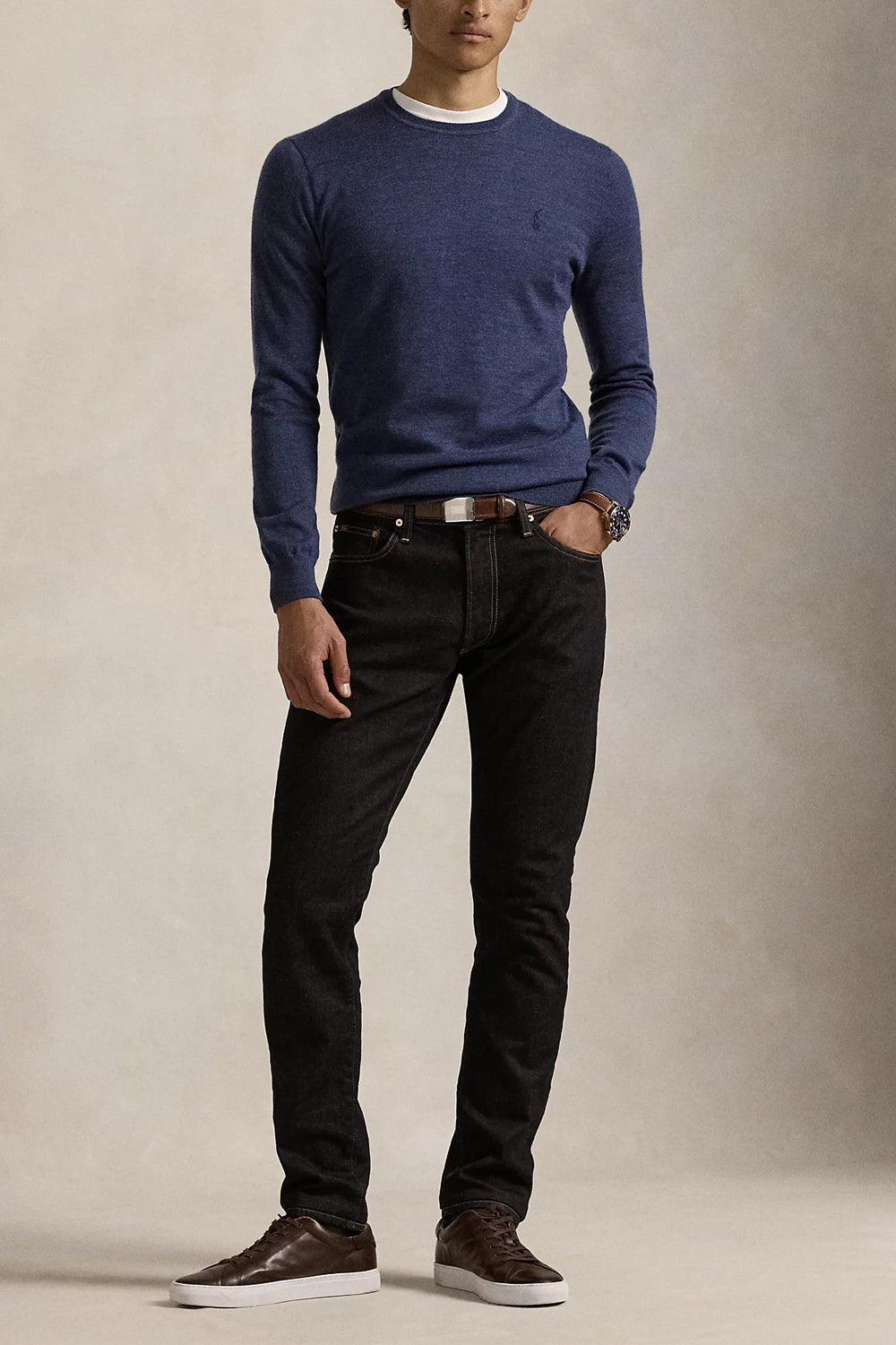 POLO RALPH LAUREN Maglia girocollo lana lavabile Slim-Fit Uncategorized POLO RALPH LAUREN