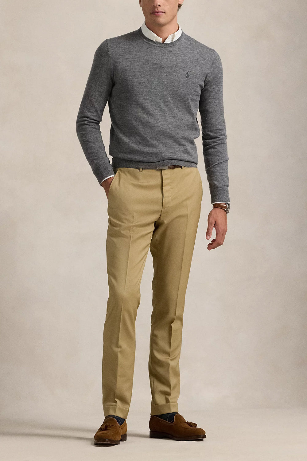 POLO RALPH LAUREN Maglia girocollo lana lavabile Slim-Fit Uncategorized POLO RALPH LAUREN