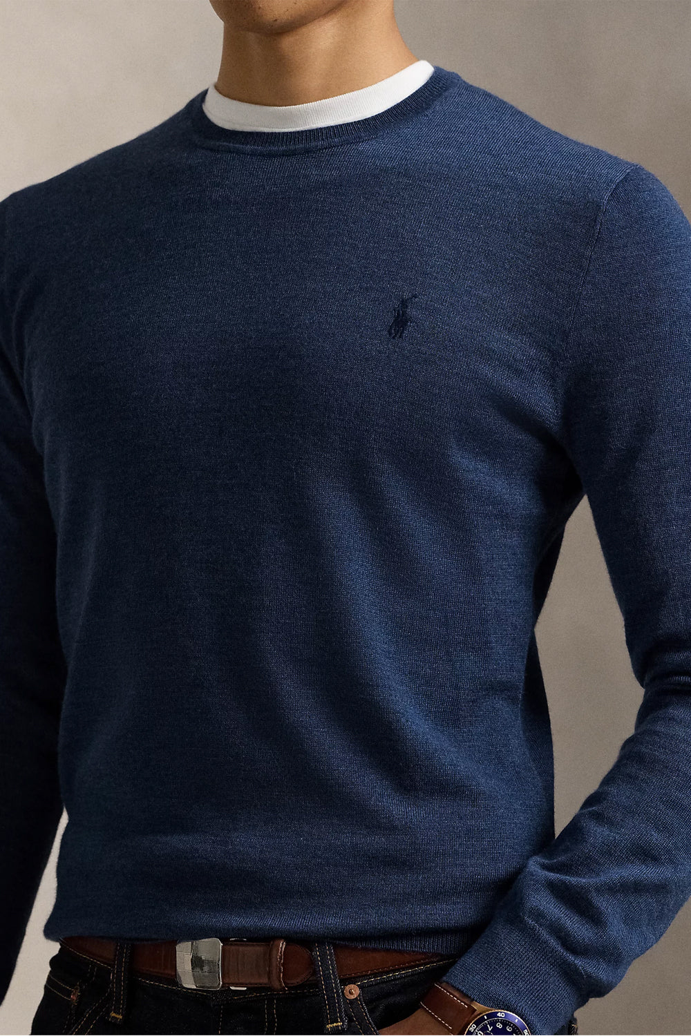 POLO RALPH LAUREN Maglia girocollo lana lavabile Slim-Fit Uncategorized POLO RALPH LAUREN