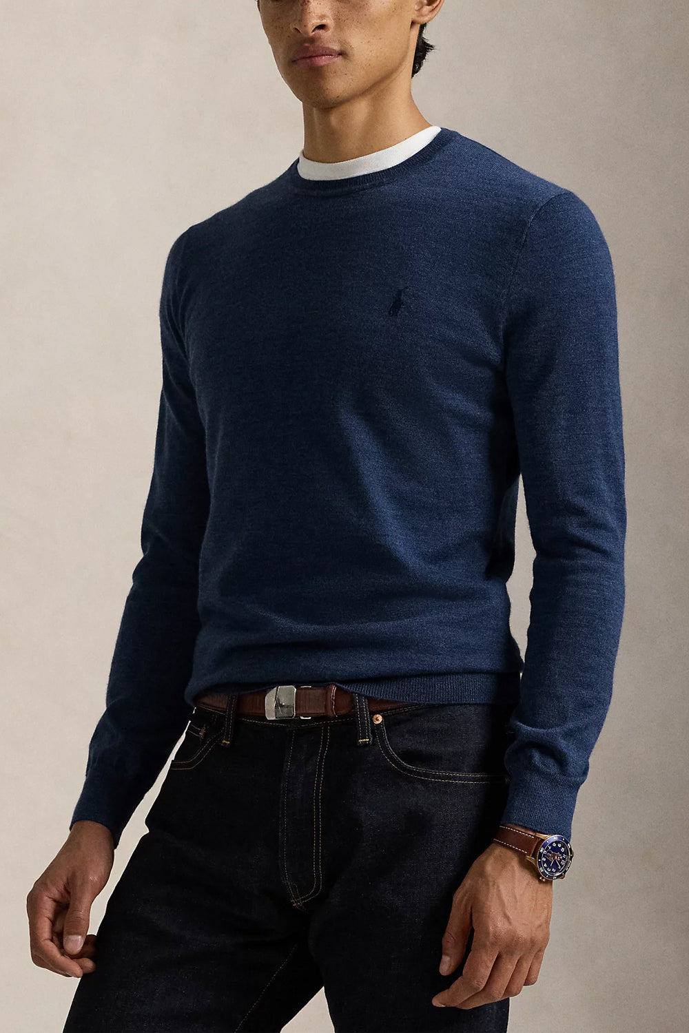 POLO RALPH LAUREN Maglia girocollo lana lavabile Slim-Fit Uncategorized POLO RALPH LAUREN