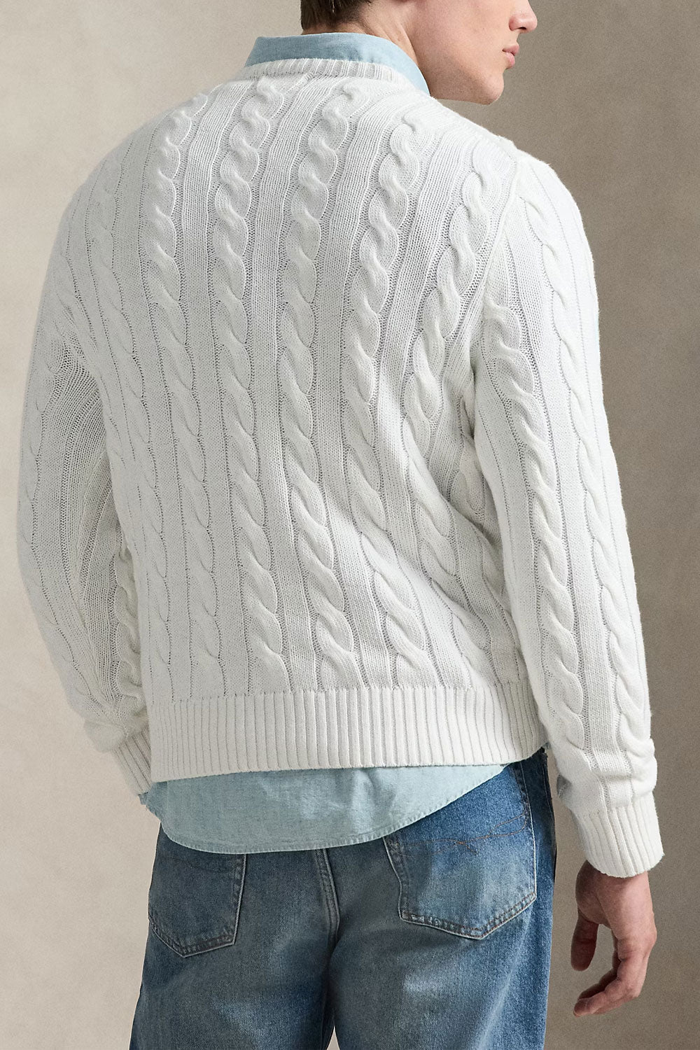 POLO RALPH LAUREN Maglia in cotone a trecce