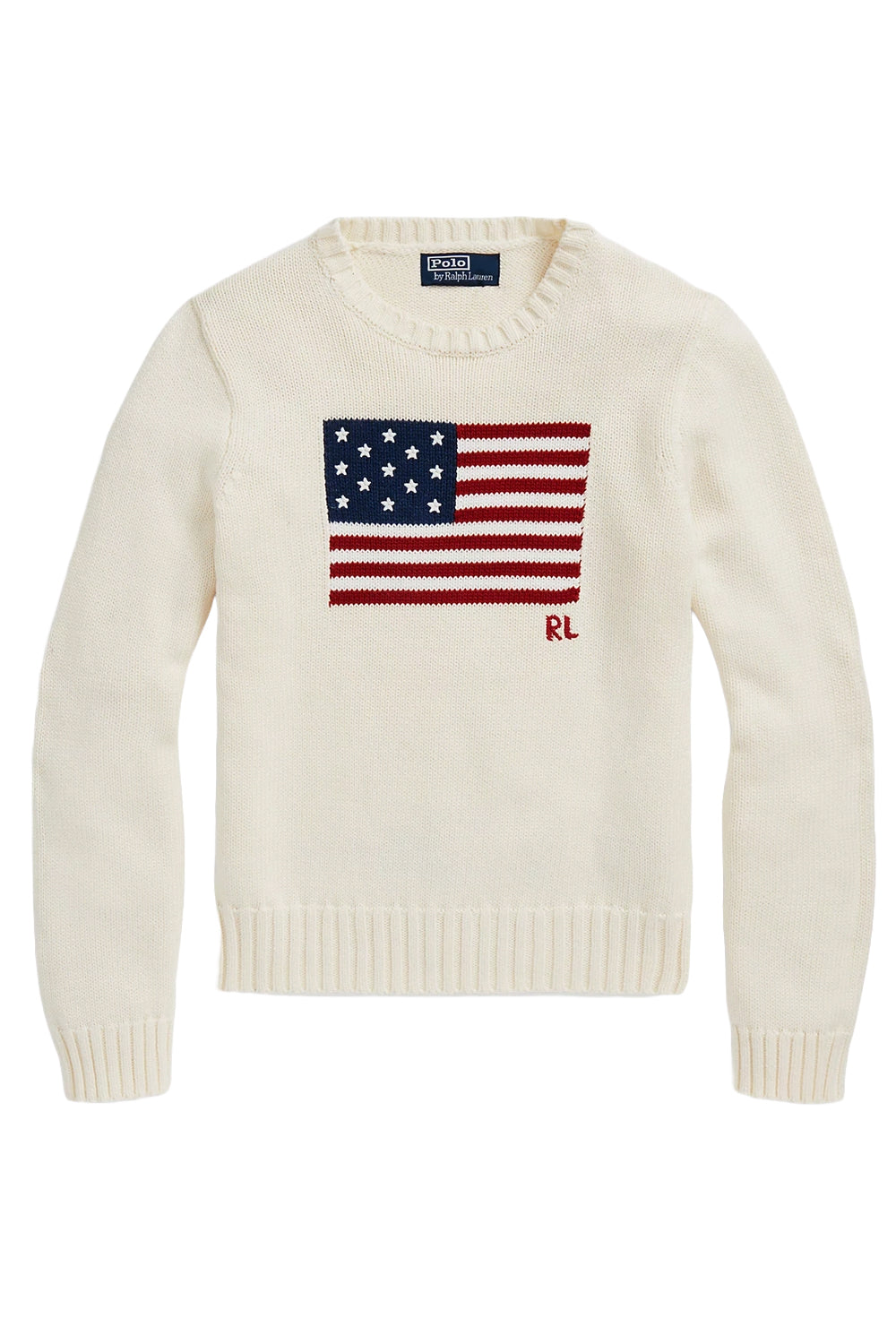 POLO RALPH LAUREN Maglia in cotone con bandiera Uncategorized POLO RALPH LAUREN