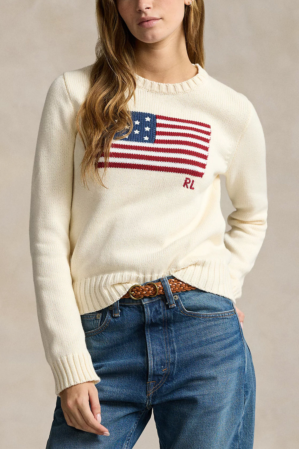 POLO RALPH LAUREN Maglia in cotone con bandiera Uncategorized POLO RALPH LAUREN