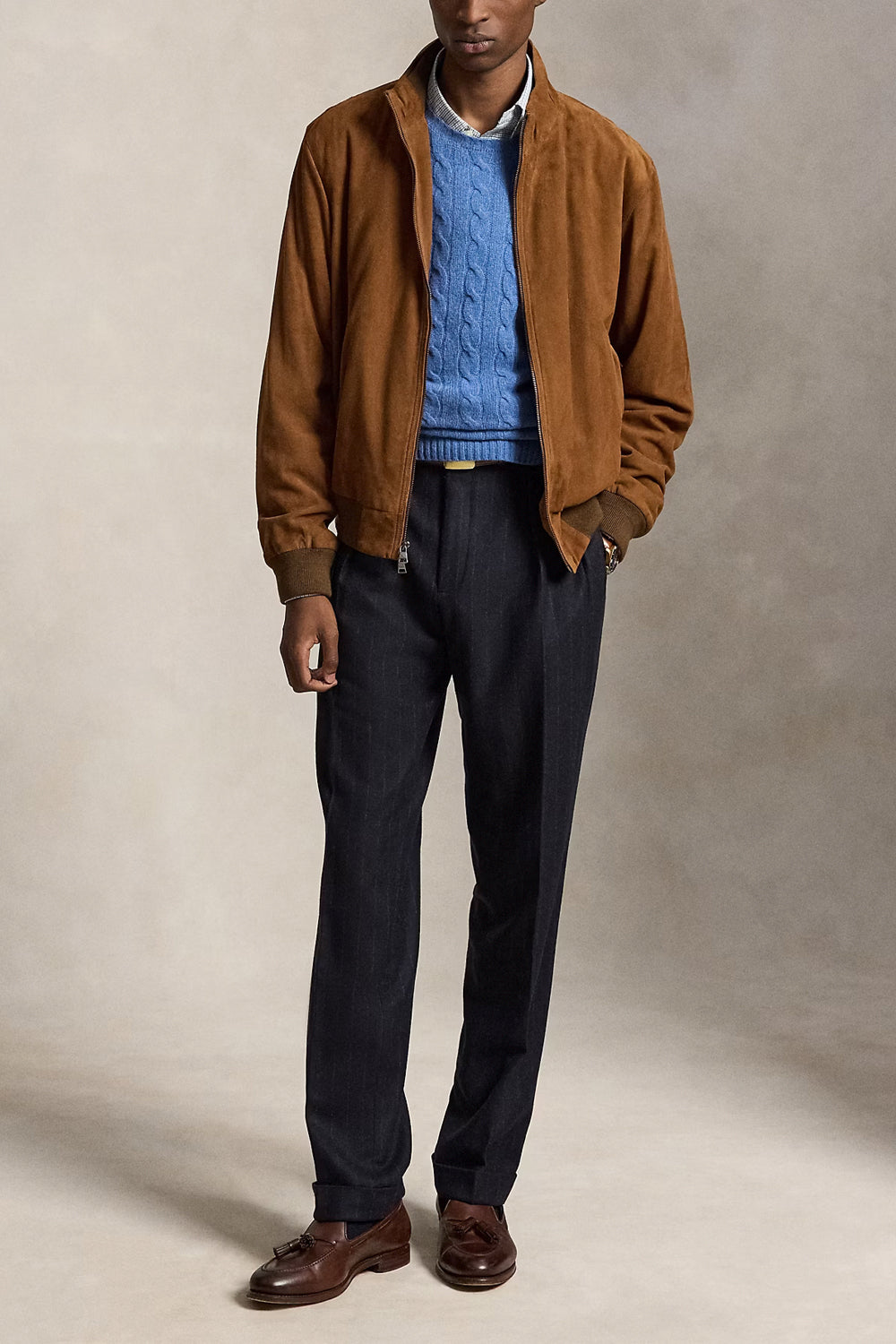 POLO RALPH LAUREN Maglia in lana e cashmere a trecce