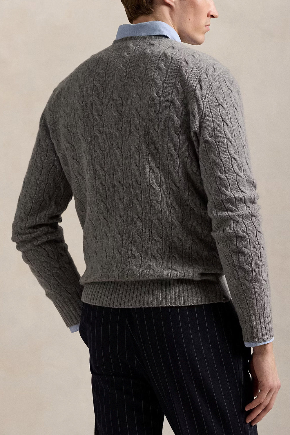 POLO RALPH LAUREN Maglia in lana e cashmere a trecce