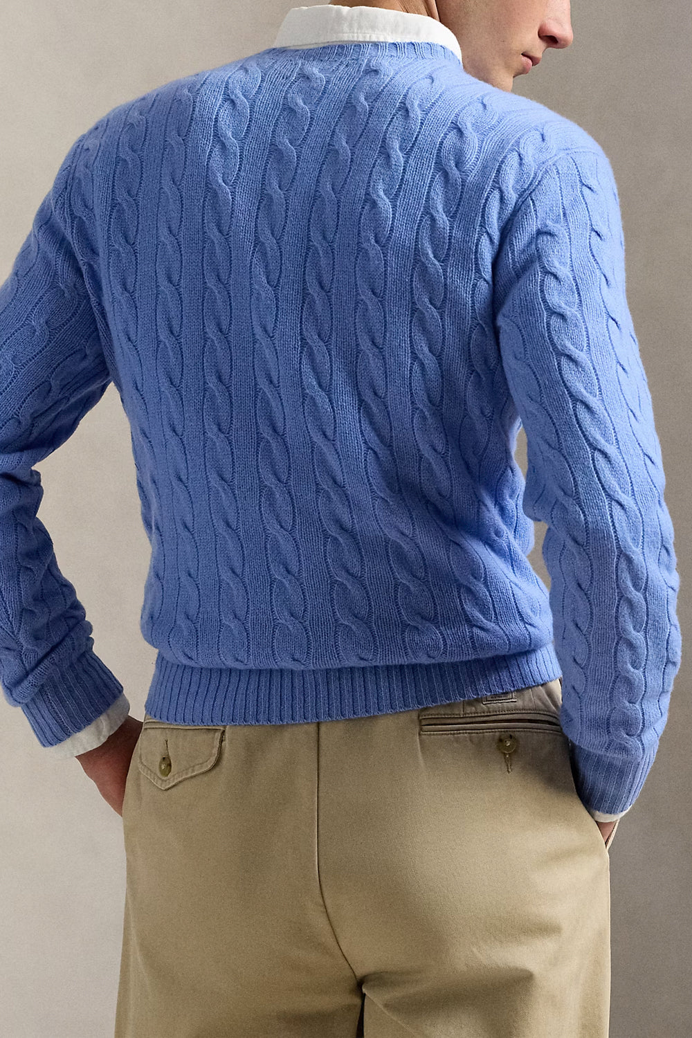 POLO RALPH LAUREN Maglia in lana e cashmere a trecce