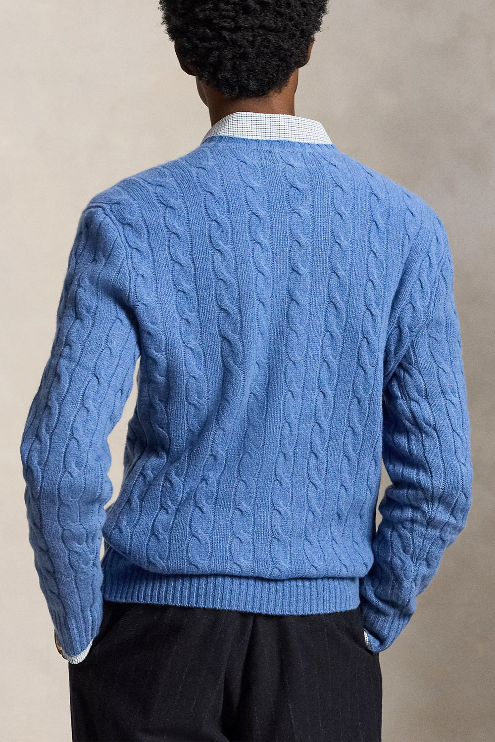 POLO RALPH LAUREN Maglia in lana e cashmere a trecce