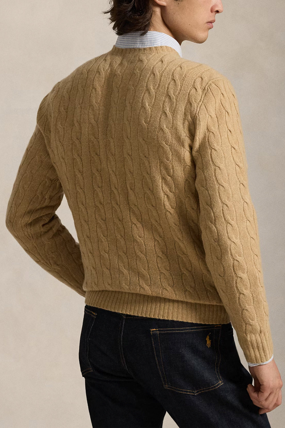 POLO RALPH LAUREN Maglia in lana e cashmere a trecce