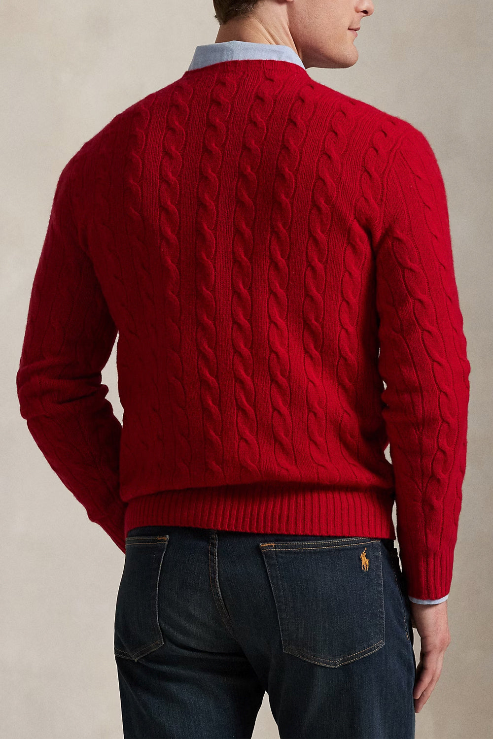 POLO RALPH LAUREN Maglia in lana e cashmere a trecce