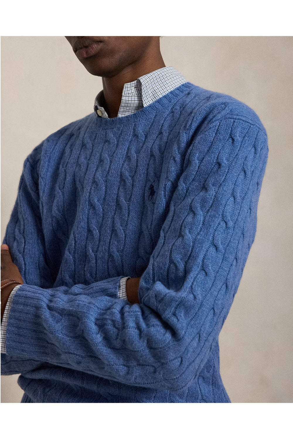 POLO RALPH LAUREN Maglia in lana e cashmere a trecce