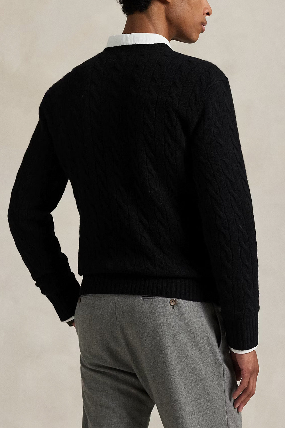 POLO RALPH LAUREN Maglia in lana e cashmere a trecce