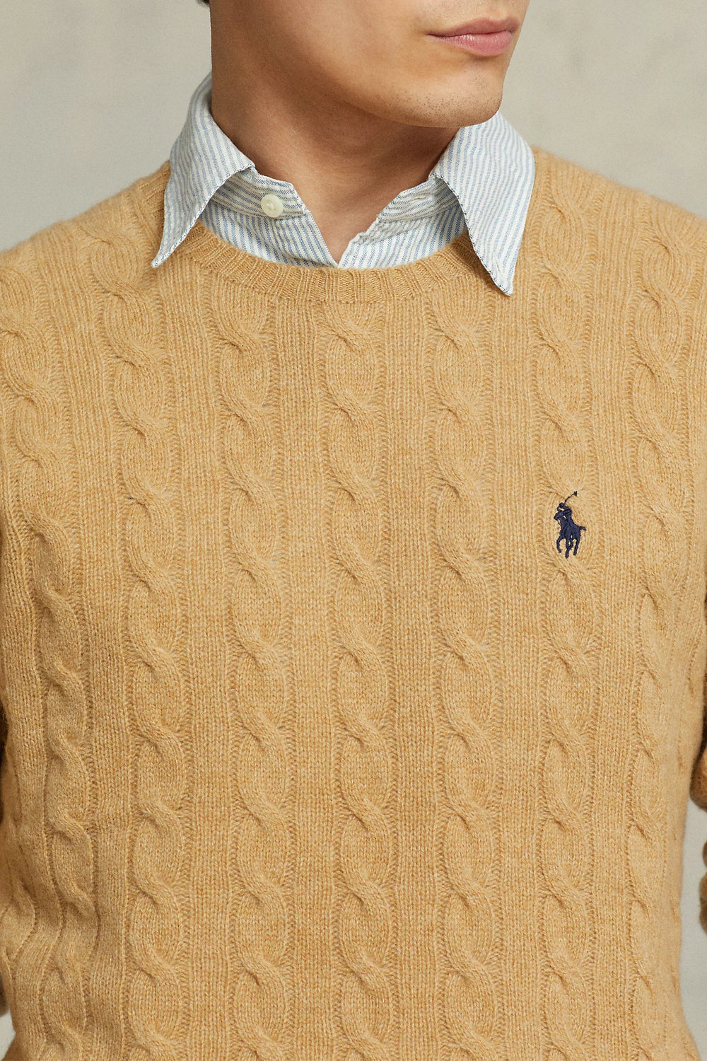 POLO RALPH LAUREN Maglia in lana e cashmire a trecce Uncategorized POLO RALPH LAUREN