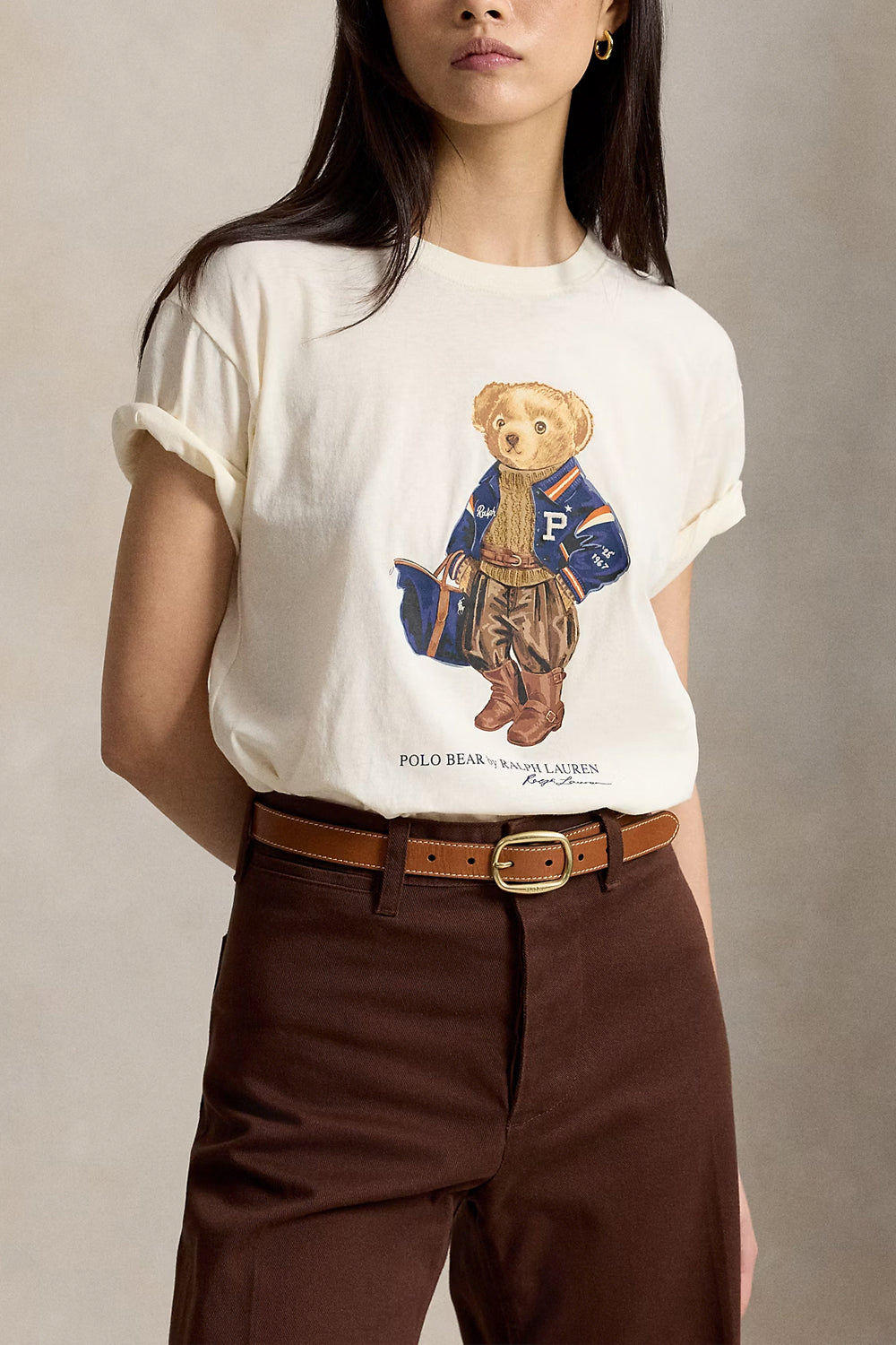 POLO RALPH LAUREN Maglietta Polo Bear in jersey di cotone