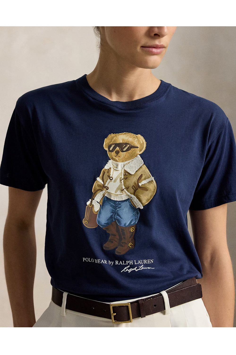 POLO RALPH LAUREN Maglietta Winter Polo Bear in cotone