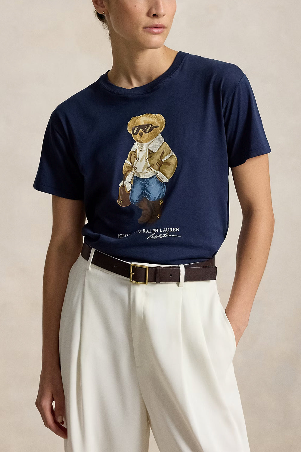 POLO RALPH LAUREN Maglietta Winter Polo Bear in cotone